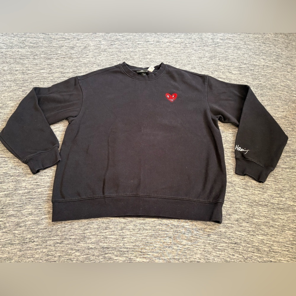 H&M Keith Haring Crewneck Sweater Medium